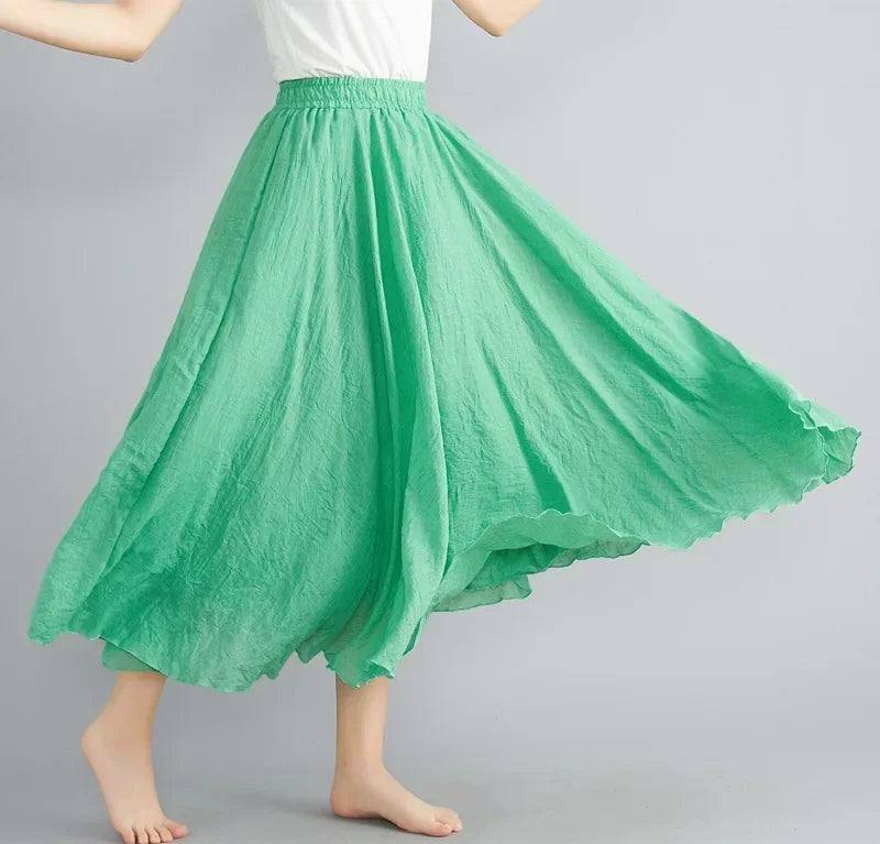 "Sunlit Breeze" Maxi Skirt