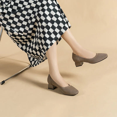 "Amari" Knitted Mid-Heels