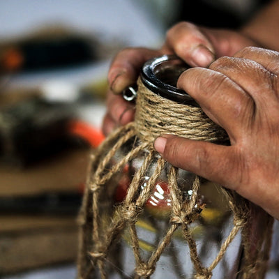 CoastalCharm Vintage Glass Vase