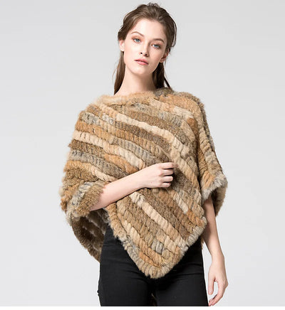"Isabella" Fur Poncho