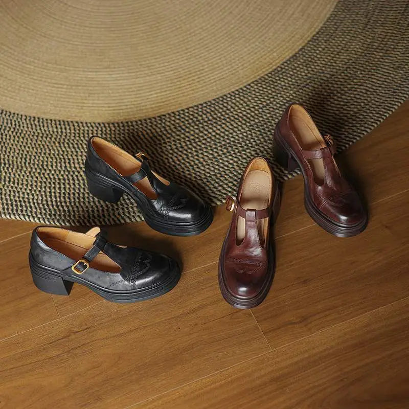 Helen | Vintage Look Heeled Shoe