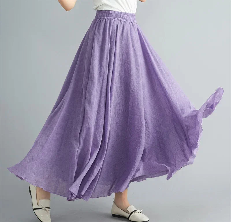"Sunlit Breeze" Maxi Skirt