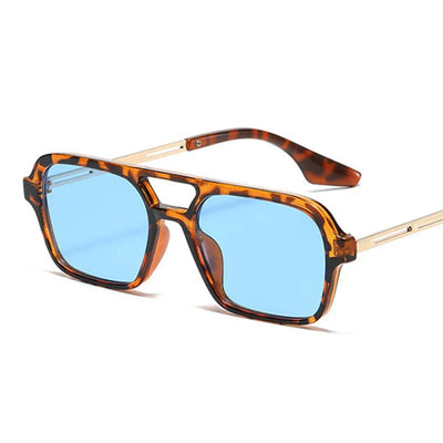 Alban Vezin Retro Hollow Square Sunglasses