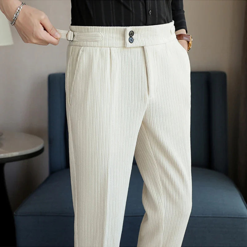 Christophe Marechal High Waist Casual Pants