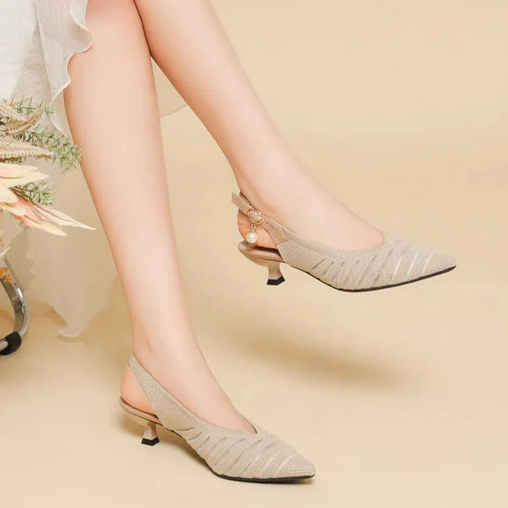 Alba Linea Kitten Heel Sandals