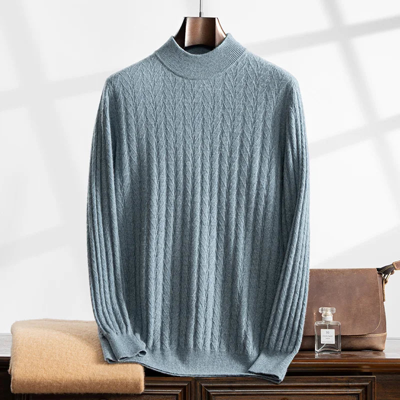 Apollo Cashmere Mock Turtleneck Sweater