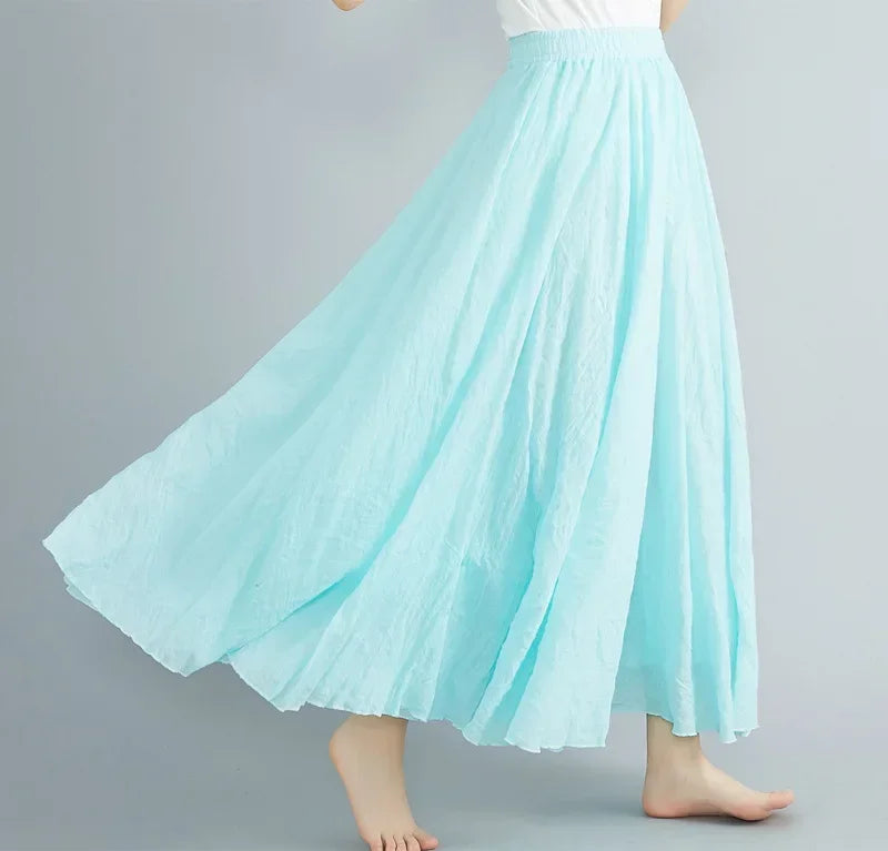 "Sunlit Breeze" Maxi Skirt
