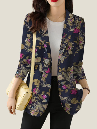 Zoe™ - Chic Floral Printed Blazer