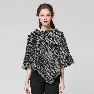 "Isabella" Fur Poncho