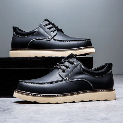 "Tiziano" Leather Oxford Sneakers