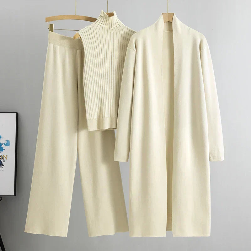 Jessica | Women’s Three-Piece Cardigan And Pants Set