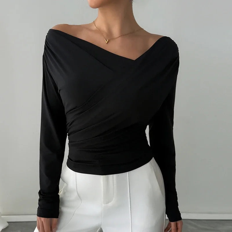 THE MARISELLE | DRAPED TOP