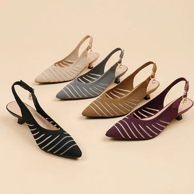 Alba Linea Kitten Heel Sandals