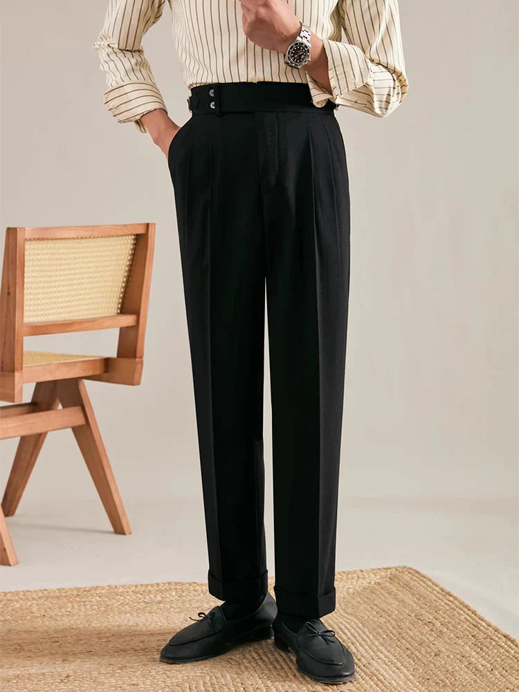 Leone Ricci Pleated Business Casual Pants