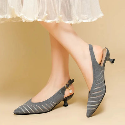 Alba Linea Kitten Heel Sandals