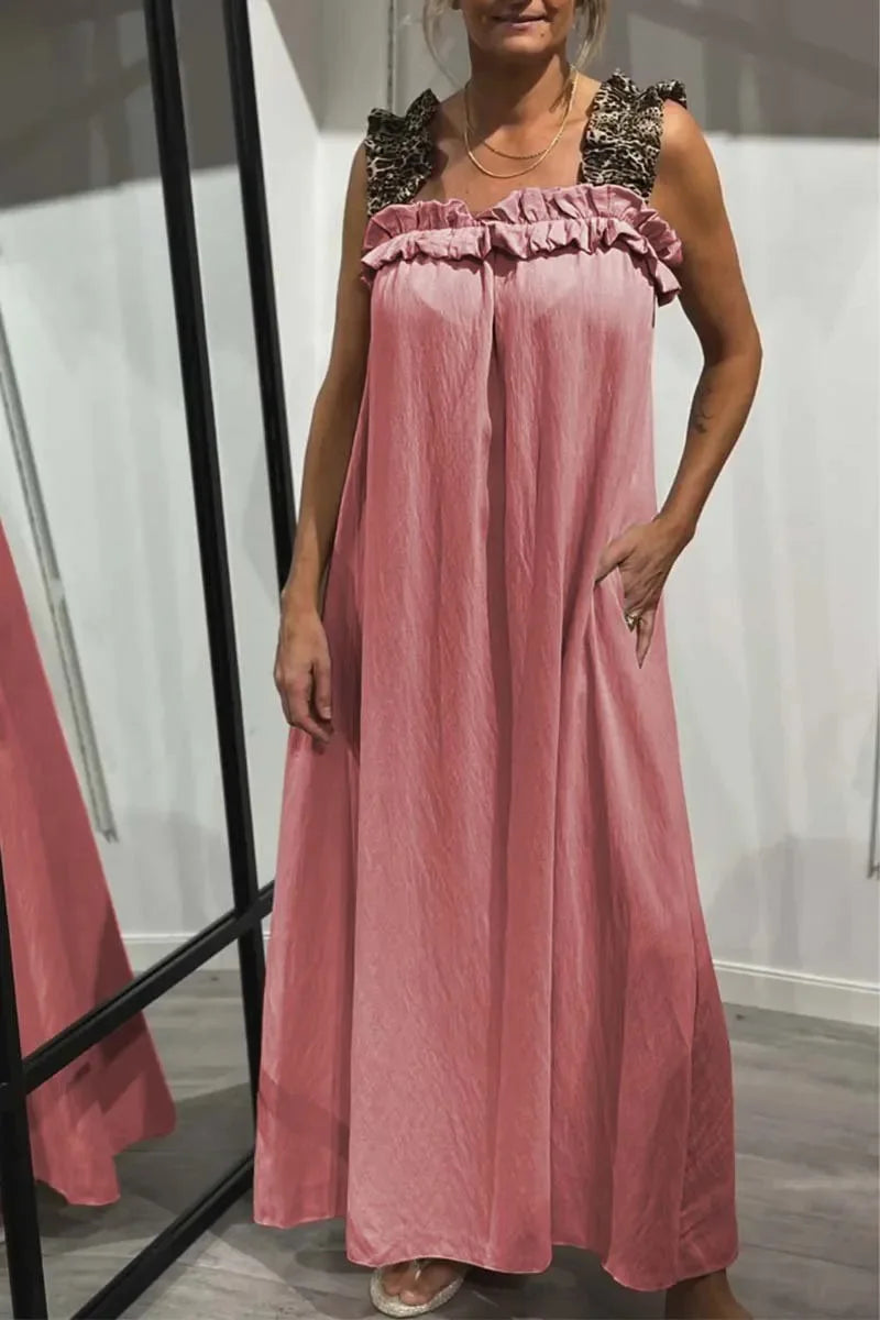 Ismara | Ruffle-Strap Maxi Dress