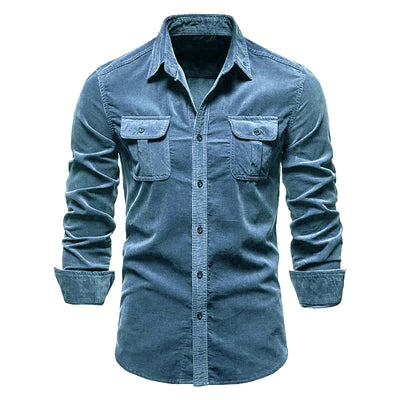 Vinthentic Divito Men's Corduroy Button-up Shirt