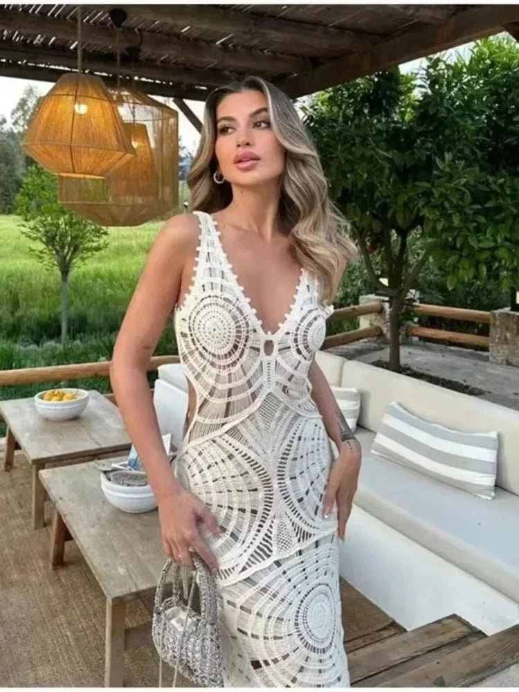 Isabella | Elegant Crochet Dress