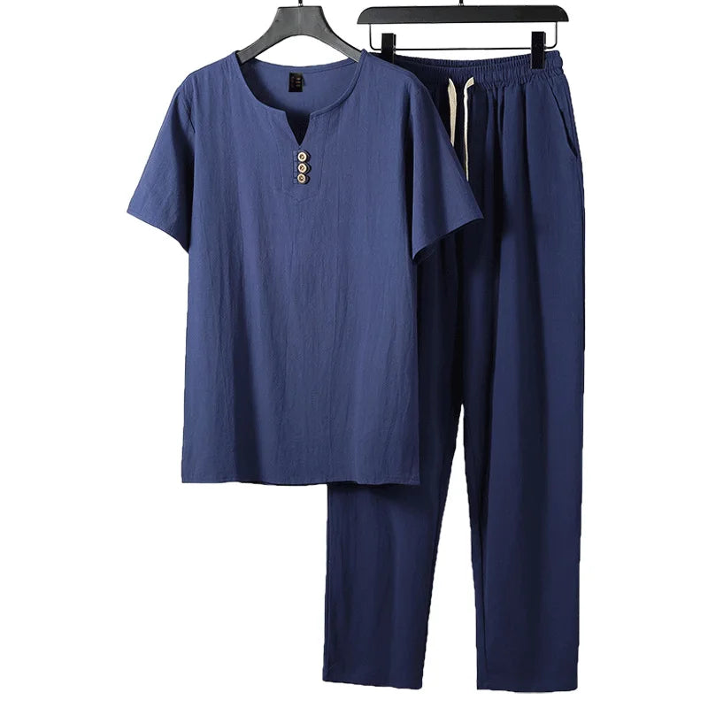 "Luigi" Linen Tracksuit Set