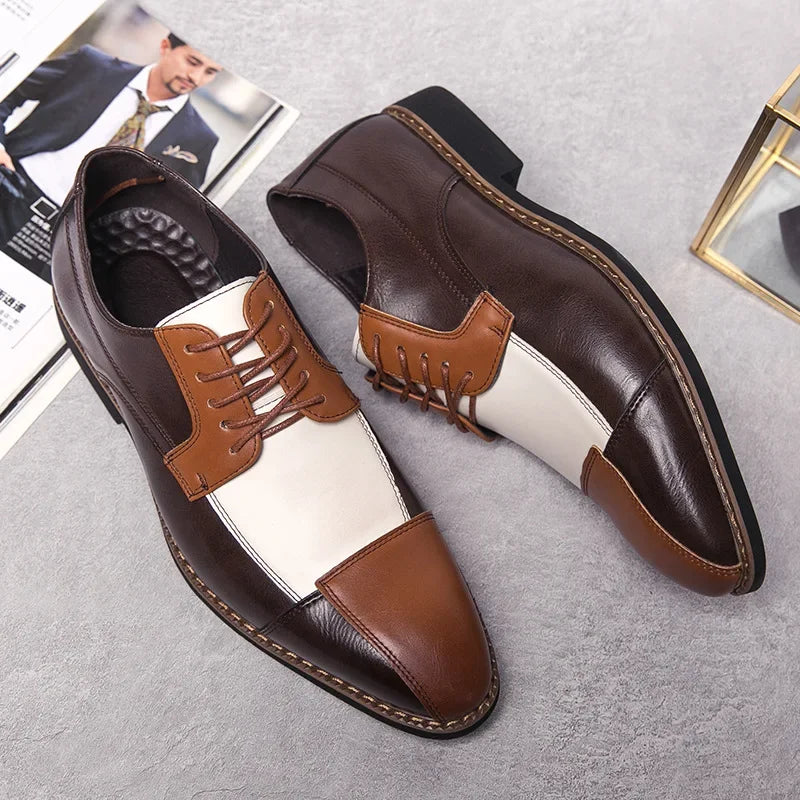 Camillo Ballini Leather Derby Shoes
