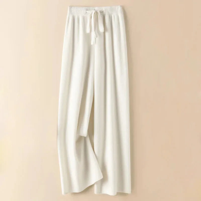 Lusara - Knitted Wool Loose Pants