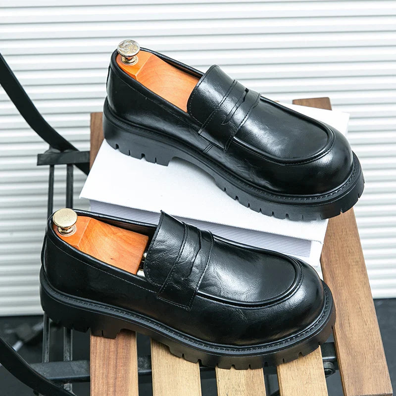 Lazzaro Moro Leather Dress Loafers