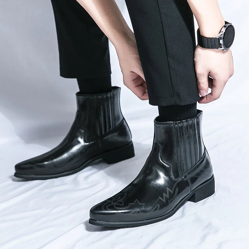 Massimo Trentini Chelsea Leather Boots