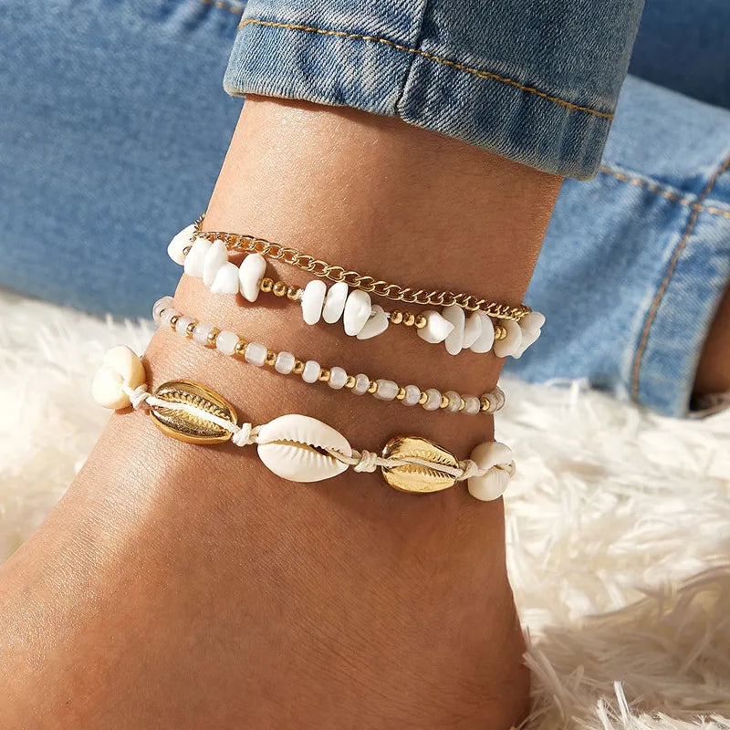 Ocean's Whisper™ Cowrie Shell Anklet