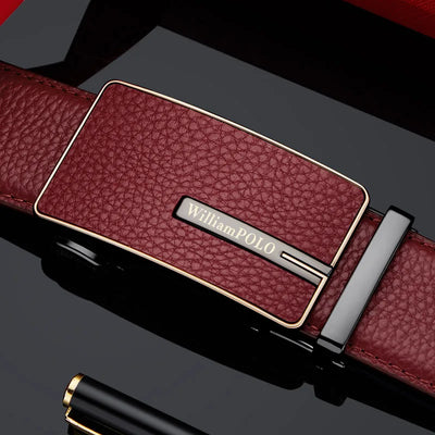 "William Polo" Premium Leather Belt