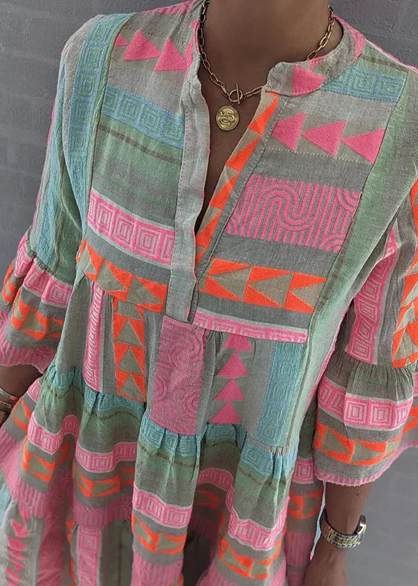 Ellie | Breathable Cotton Hemp Summer Dress