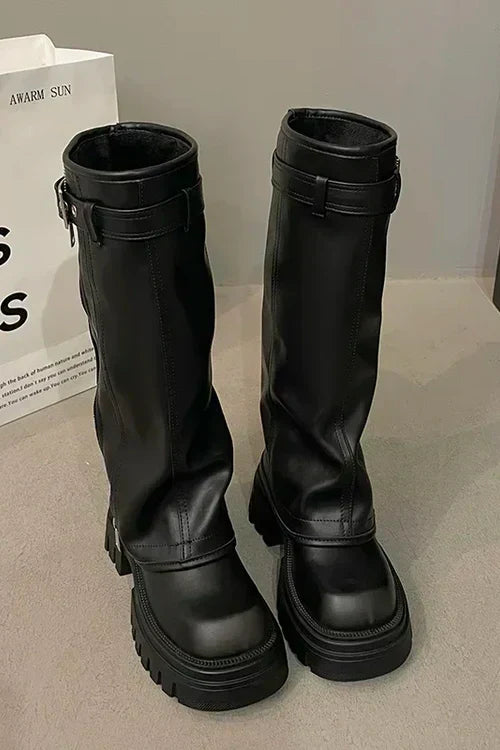 Avencea Knee-High Leather Boots