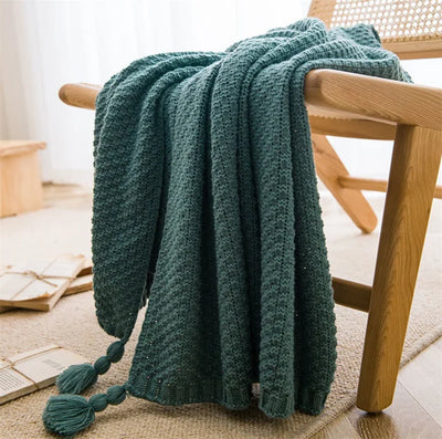 "The Nordic Winter" Knitted Blanket