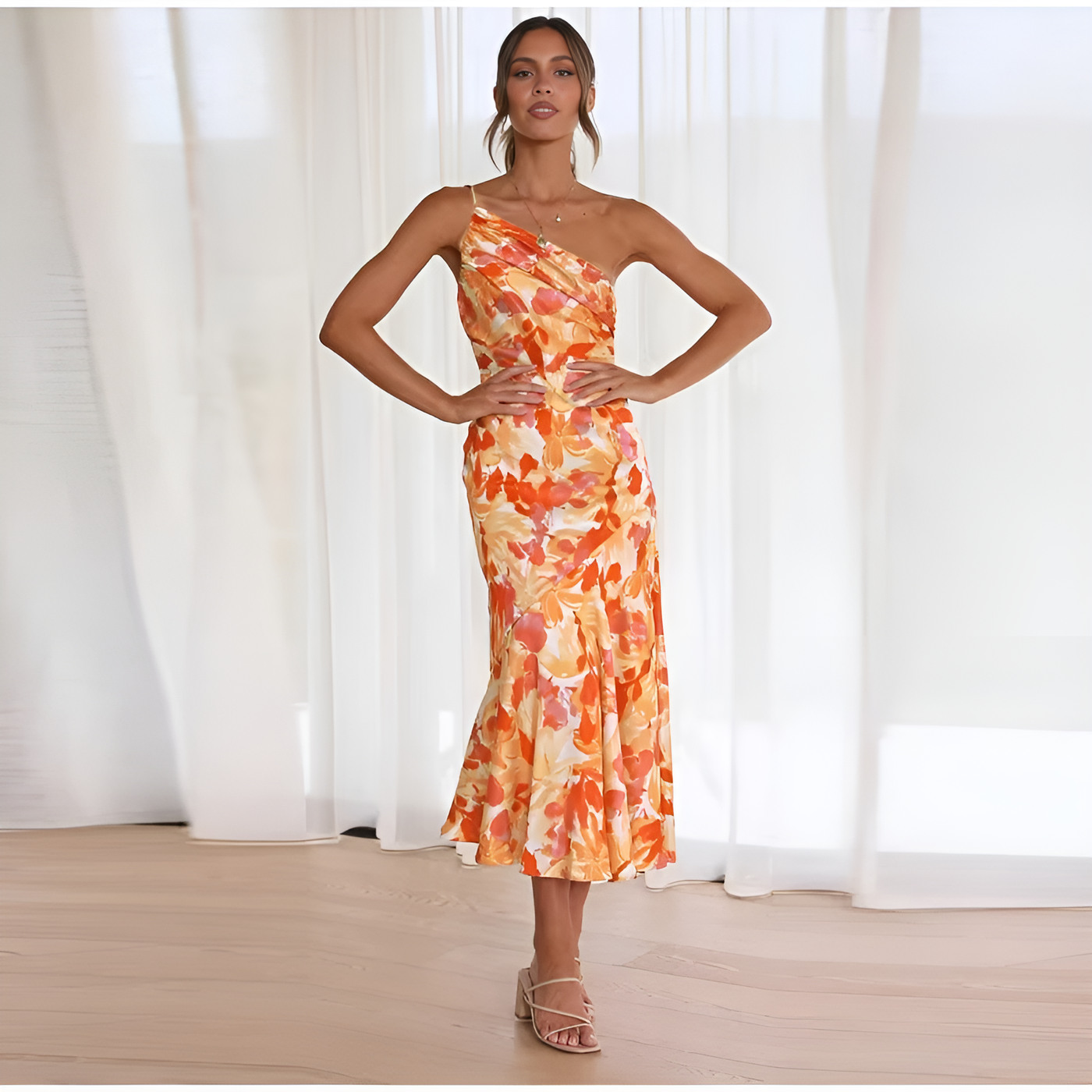 Ashley ~ Maxi Dress with Floral Pattern