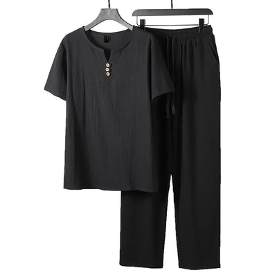 "Luigi" Linen Tracksuit Set