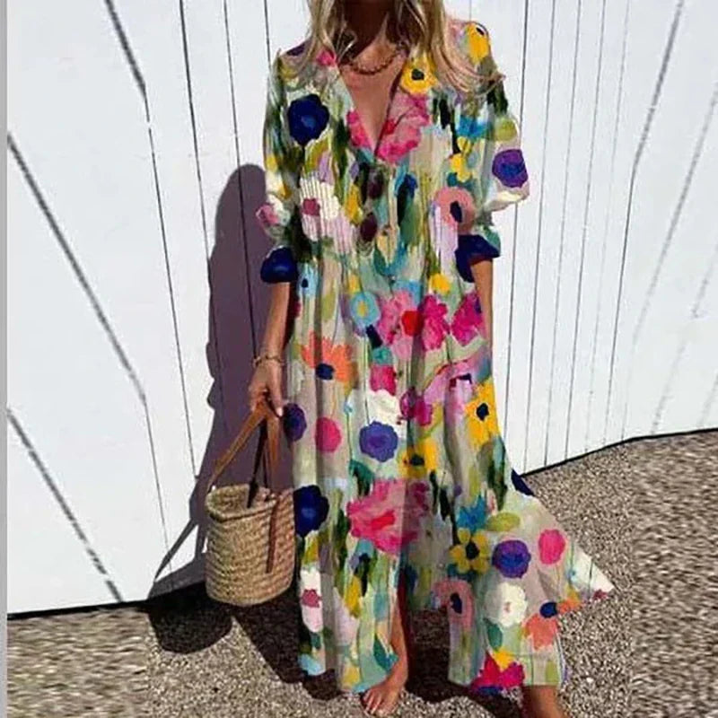 LUCIA | VIBRANT ARTISTE MAXI DRESS