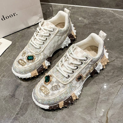 Avencea - Rhinestone Diamond Sneaker