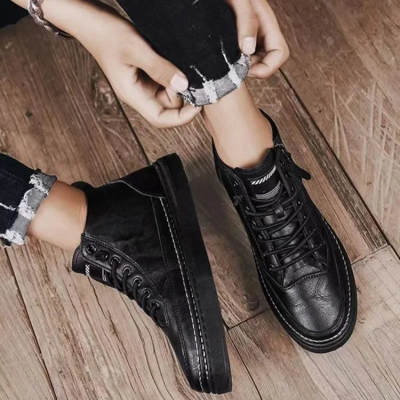 Antoine Carvagni Retro High-Top Ankle Boots