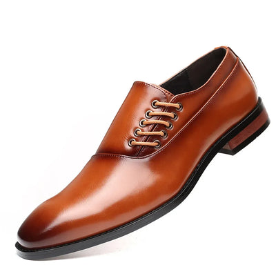 Roberto™ Side-Lace Leather Oxford Shoes by Cristian Moretti™