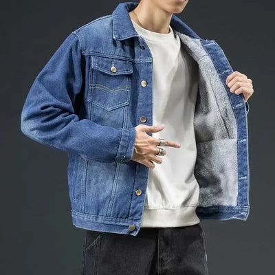"Alaska" Fleece-Lined Denim Jacket