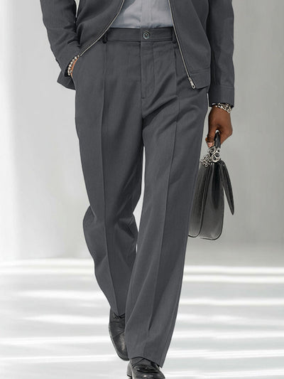 Leonard | Modern Zip Jacket & Trousers Set
