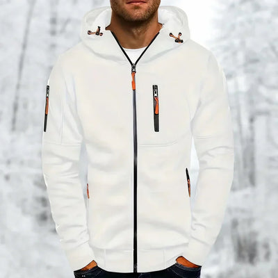 Men's Hoodie - Stylish Jacket with Zipper and Hood, High-Quality Material