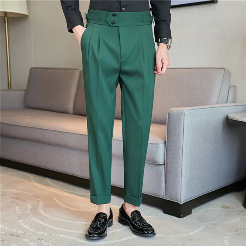 Bruno Mazzoni High-Waisted Business Suit Pants