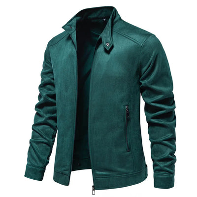 "Verde Milano" Suede Jacket