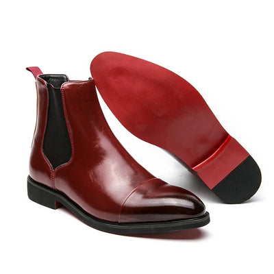 Annibale Carracci Leather Chelsea Boots