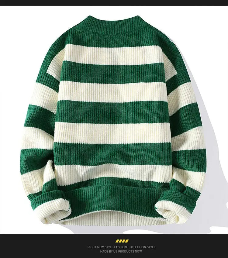 Strathmore Striped Crewneck Sweater
