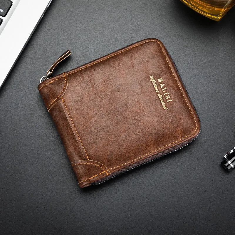 Vinthentic Vintage Leather Zip Wallet
