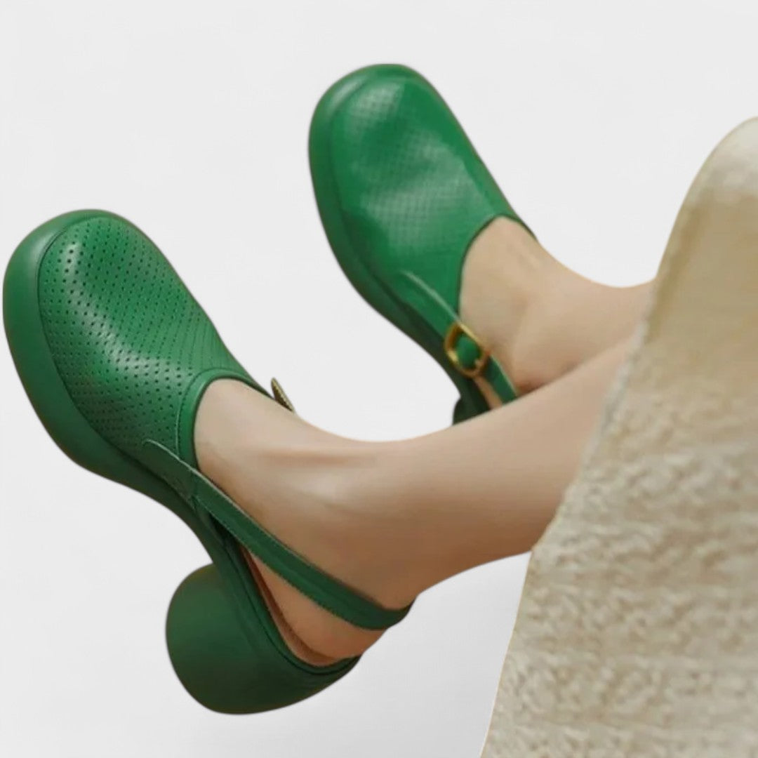 EVELYN | CHUNKY HEEL SLINGBACKS