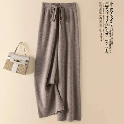 Lusara - Knitted Wool Loose Pants