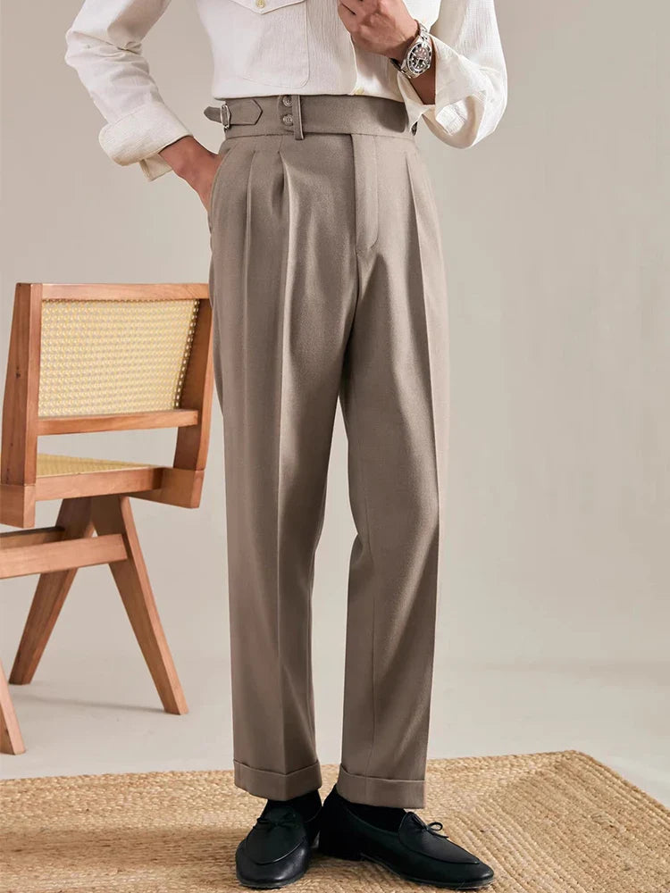 Leone Ricci Pleated Business Casual Pants