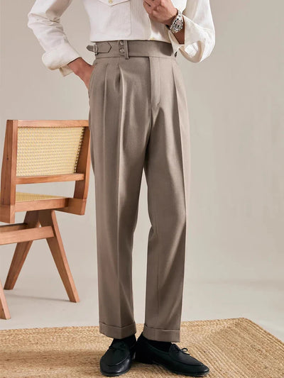 Leone Ricci Pleated Business Casual Pants